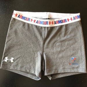 Under Armour Spandex Workout Shorts USA Gymnastics